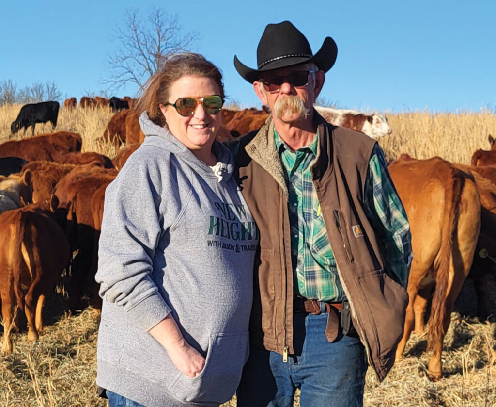 Owners Bob and Ann Demerath came to set roots in Missouri in 2014 after spending a great deal of their lives in Nebraska. While in Nebraska, Bob and Ann farmed hogs and row crops with Bob’s family. They ventured into running cows on leased ground and corn stubble while in Nebraska. Photo by Hal Ryan. 