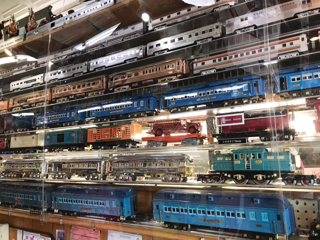 Train Collection at Dick's 5 & 10 store in Branson, Missouri. Photo by Kevin Thomas.