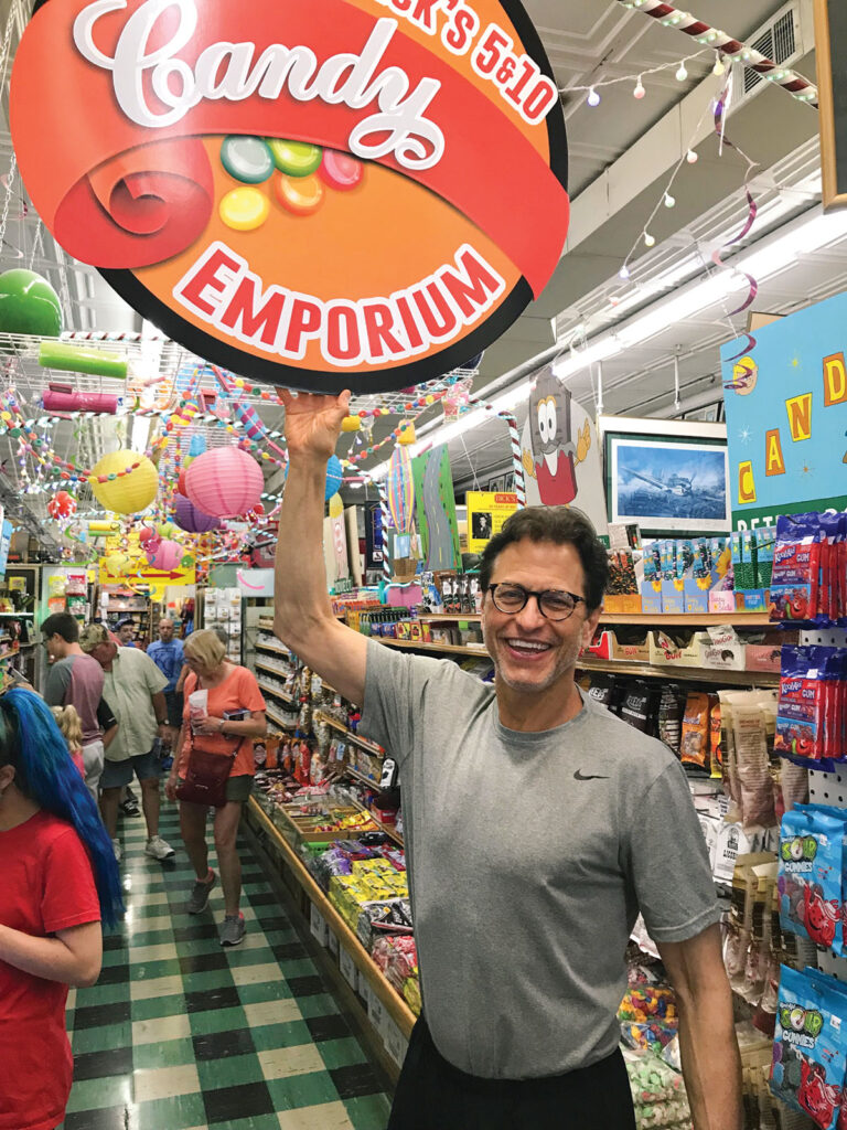 Dick’s 5 & 10 is celebrating 60 years in Branson, Mo., this month. Co-owner Steve Hartley (pictured above), son of the store’s founder, said the Candy Emporium is his favorite spot in the store. Photo by Kevin Thomas.