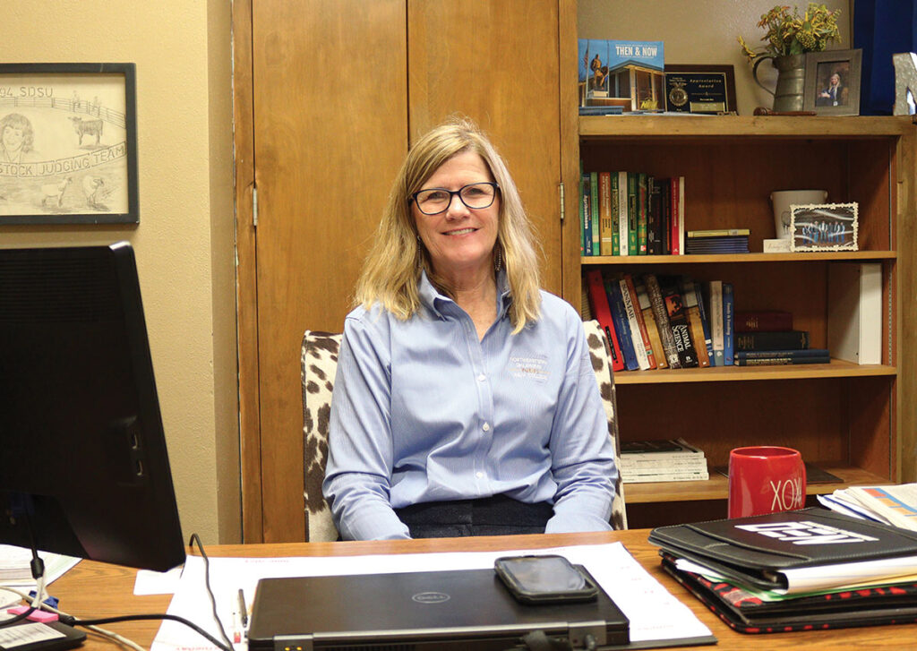 Dr. Mary Booth has degrees in animal science/swine nutrition from South Dakota State University. She has been the Northeastern Oklahoma A&M Agriculture Department Chair since 2019. She also teaches a variety of classes, including animal science, livestock business management and livestock feeding. Submitted Photo.