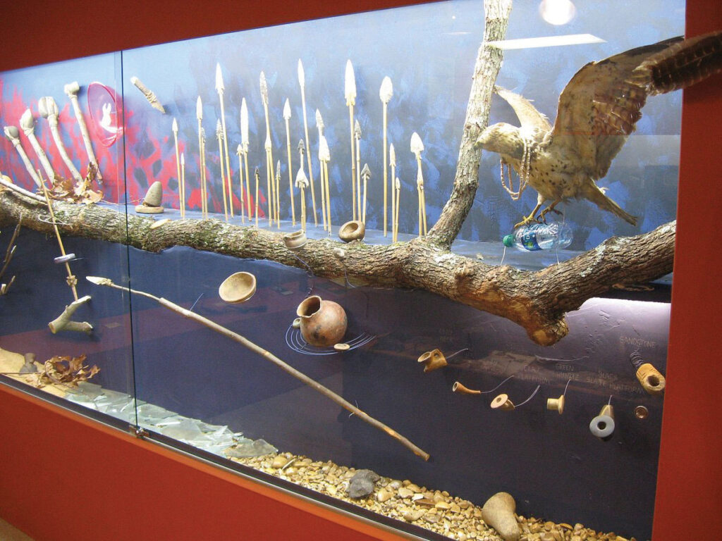 Some of the many indian artifacts that can be seen at the Eastern Trail Museum in Vinita, Oklahoma. Submitted Photo. 