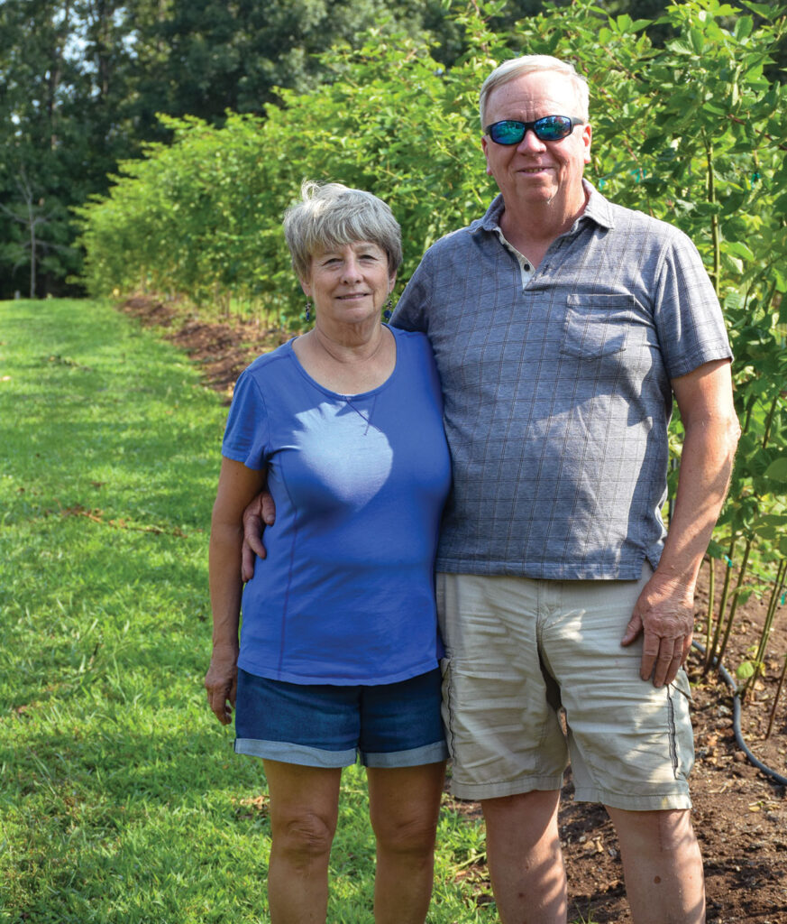 Alan and Lil Collins, owners of Ozark Berry Farm in Leasburg, Missouri. Photo by Jessica Wilson.