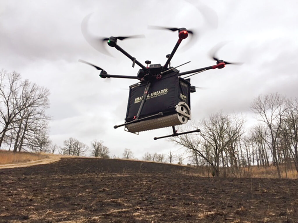 ASDA and Hamilton Native Outpost partner to develop an aerial seeding system. Submitted Photo.