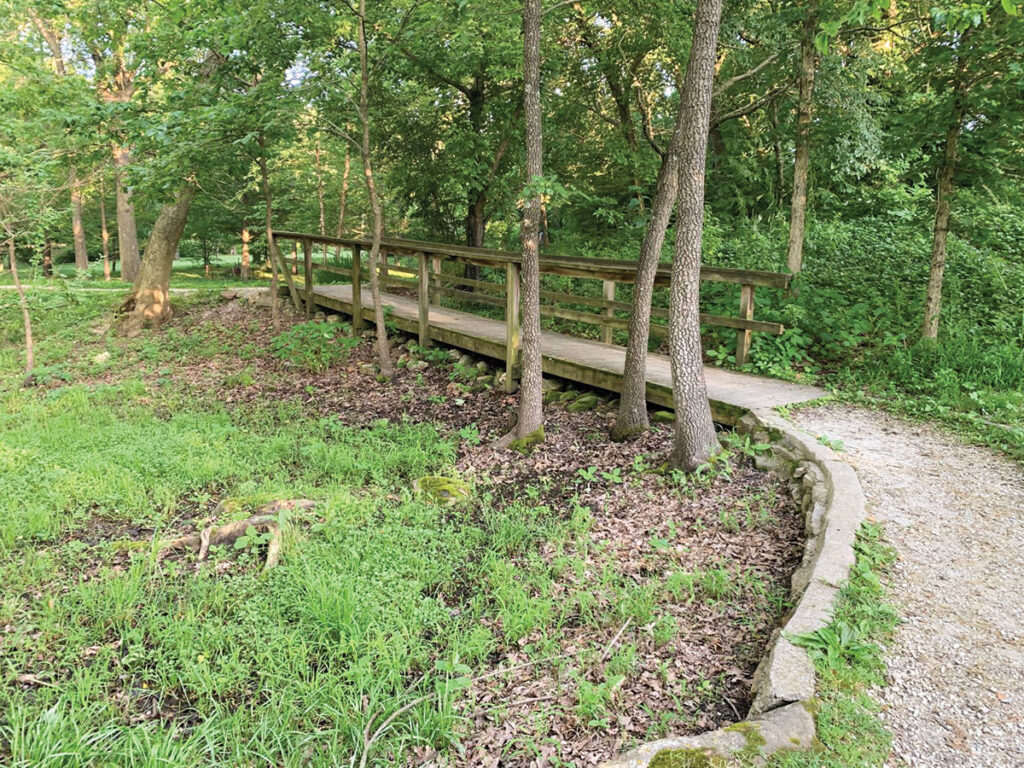 One of the bridges inside Hidden Waters Nature Park in Marshfield, Missouri. Submitted Photo. 