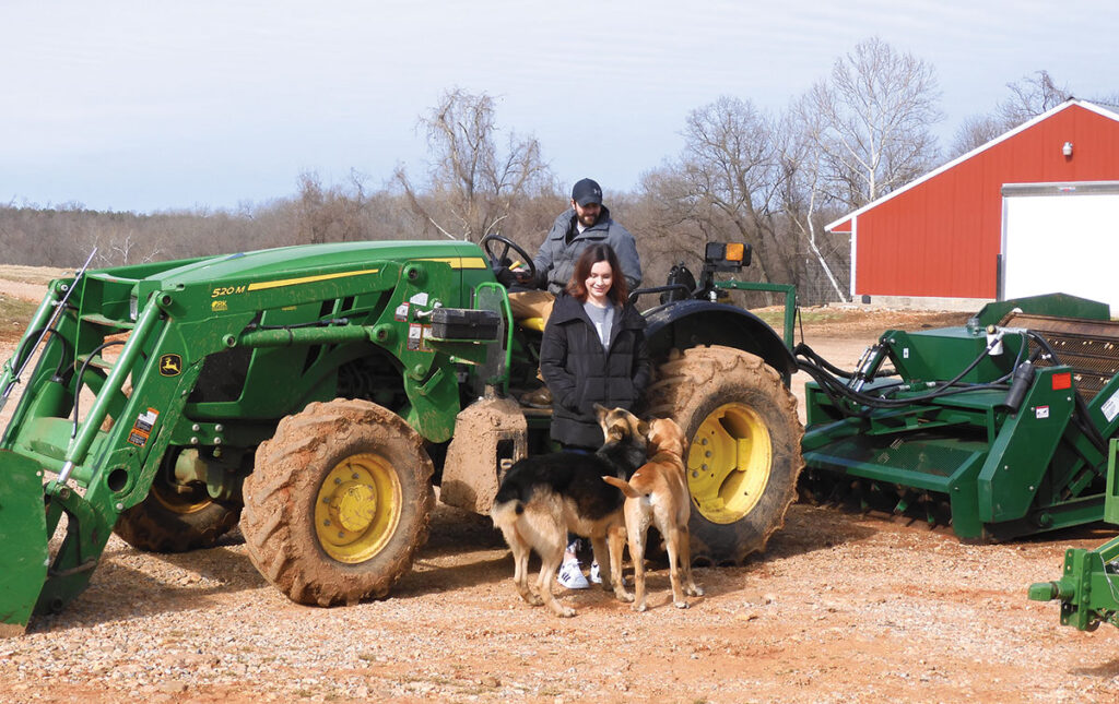 James and Ashton Dixon moved to Northwest Arkansas in 2021 to take advantage of a farm that would allow them to have a larger poultry flock. Photo by Terry Ropp. 