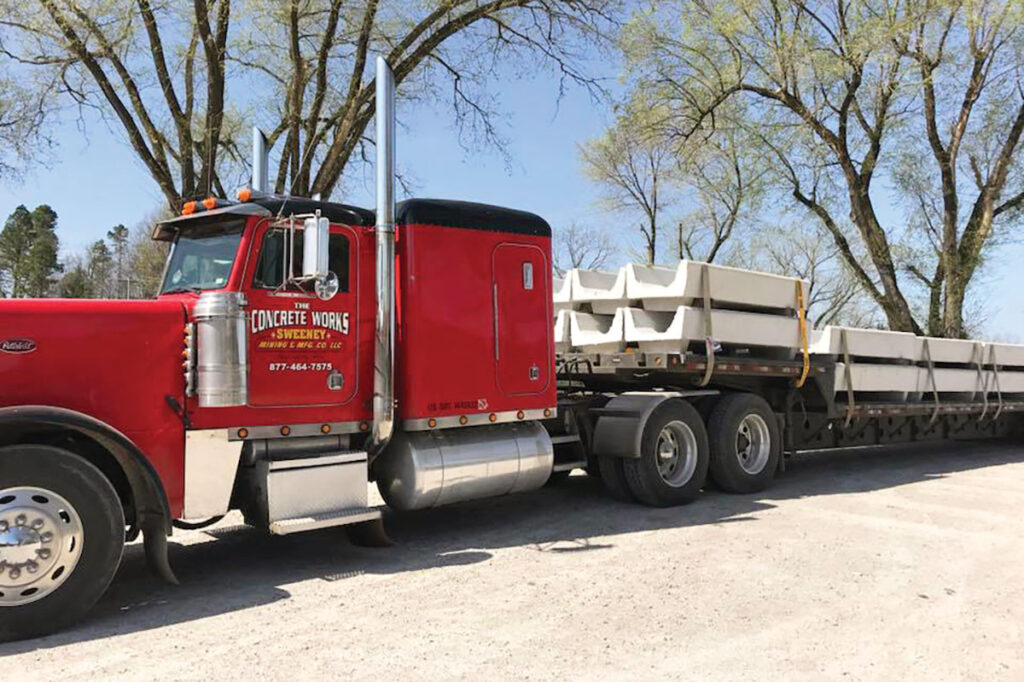 The Concrete Works, LLC of Wasola, Missouri is owned by Cleta and Sean Sweeney. They make concrete feeders. Submitted Photo. 