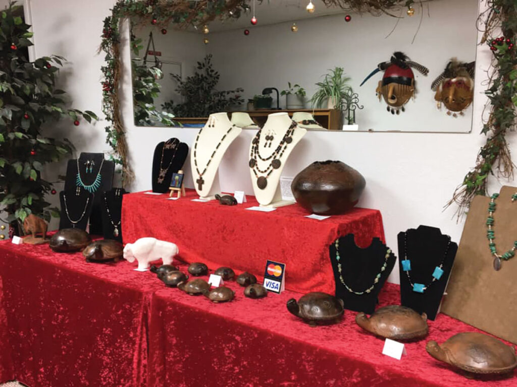 A display of Verna Bates artwork. Submitted Photo. 