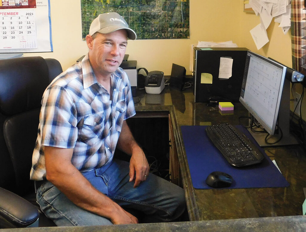 Wayne Jeans said being a farmer is all he ever wanted to do. Photo by Neoma Foreman.