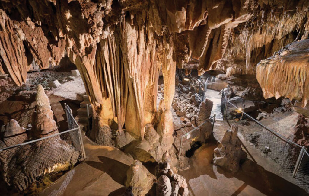 The name may be Onyx Cave, but it is not made of onyx. Like most caves around Arkansas, it is a limestone cave. Submitted Photo. 