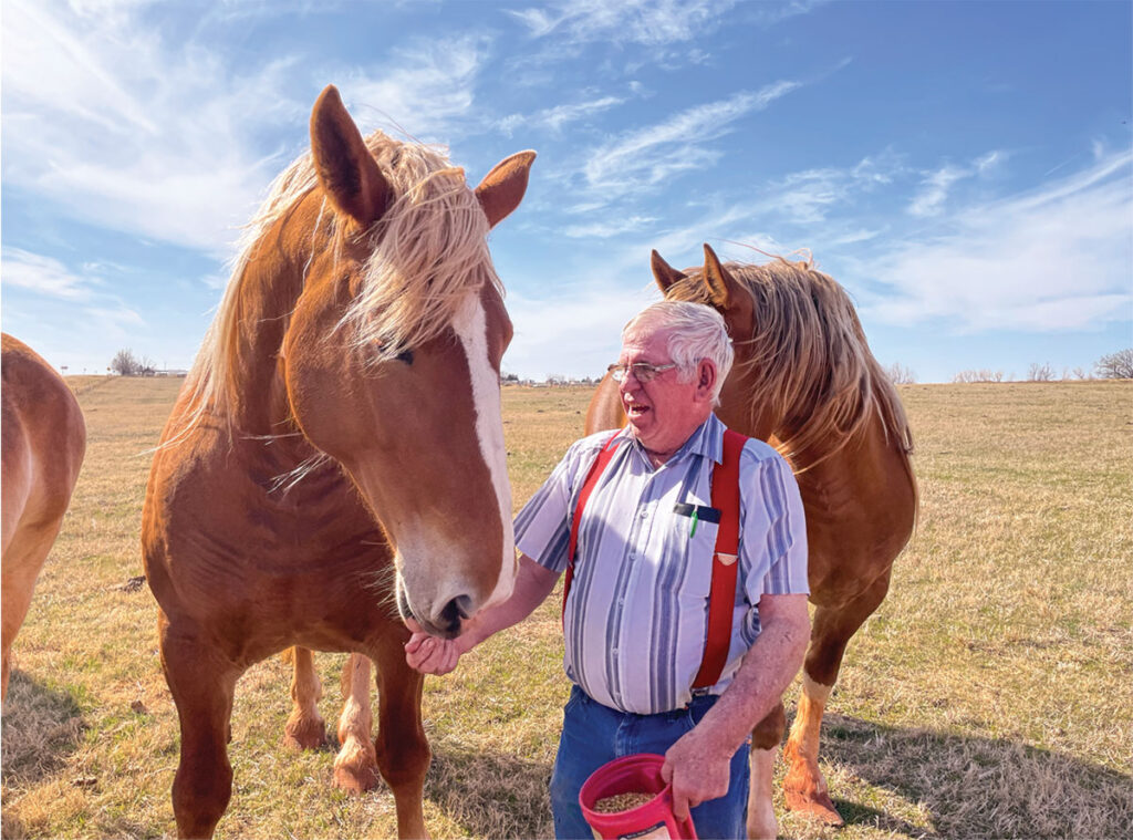 Rodney Huffer still suffers from memory loss after a head injury while unloading calves. Photo by Kacey Frederick.
