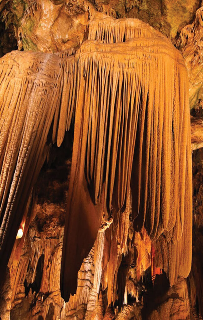 Visitors to Onyx Cave get a self-guided tour and each guest is given a headset. The name onyx comes from onyx flowstone. Submitted Photo. 
