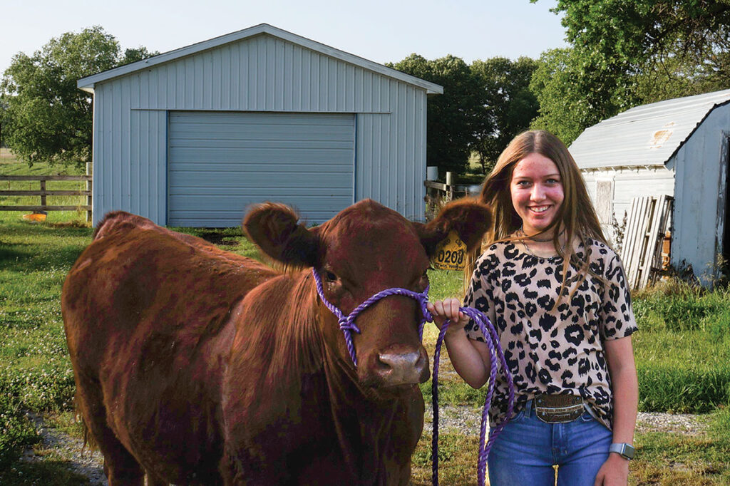 Danica Lowrey of El Dorado Springs, Missouri is a member of the Union Hall 4-H Club. She is the daughter of Shannon and Miranda Lowrey. 