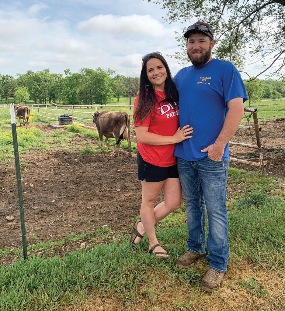 Ryan and Debbie Gettle say utilizing a robotic milking system is a big time saver on their farm. Photo by Amanda Bradley.