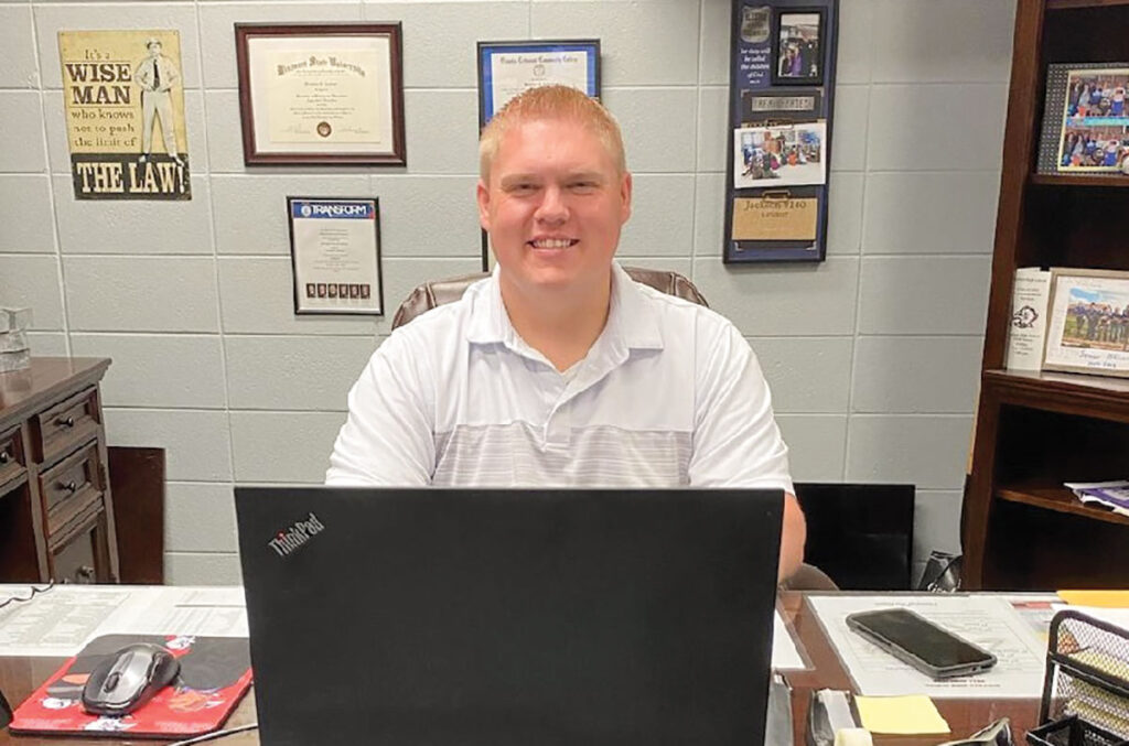 Brandon Jackson of Buffalo, Missouri is the principal at Buffalo High School Dallas County R-1 School District. Photo by Julie Turner-Crawford. 