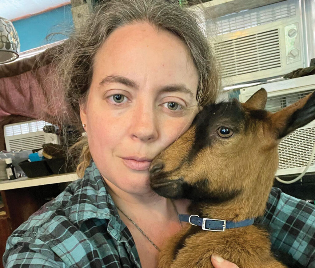 Katie Rose of Roland, Arkansas started her love for goats with the chance purchase of a billy. Submitted Photo. 