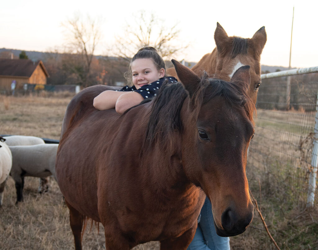 Torrance Fortenberry of Cecil, Arkansas is a member of the County Line FFA Chapter as well as a member of Rancho Round-up, Franklin County Vet Science and +Teen Leaders. She is the daughter of Shawn and April Fortenberry. Photo by Amber Parham.