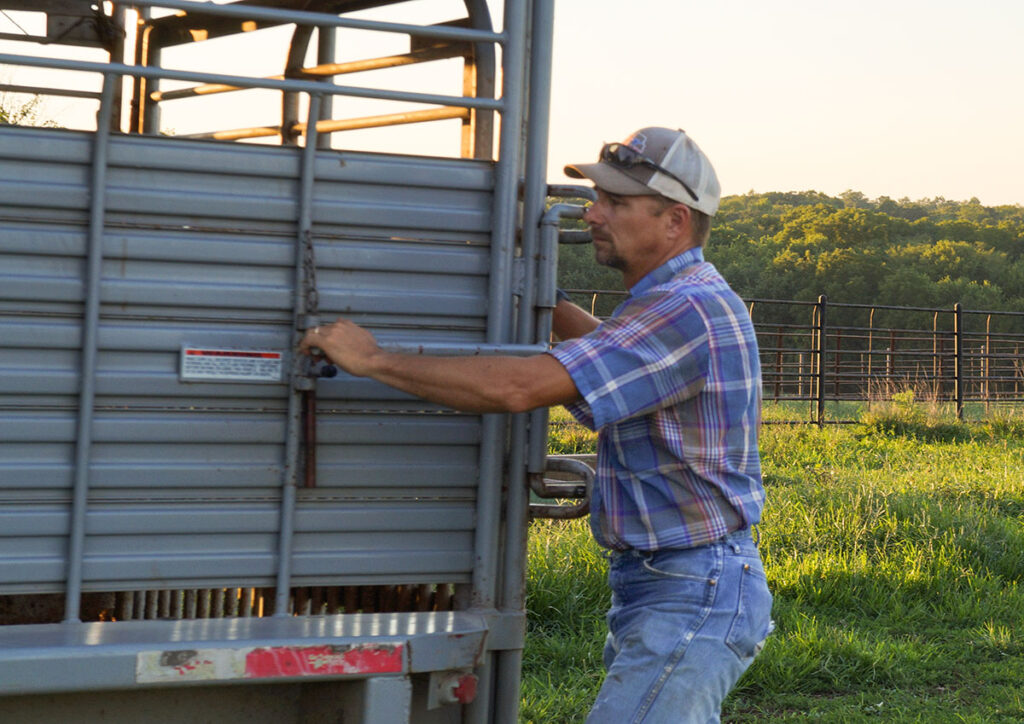 Chad Boyles started raising cattle when he was 19. Photo by Trish Boyles.