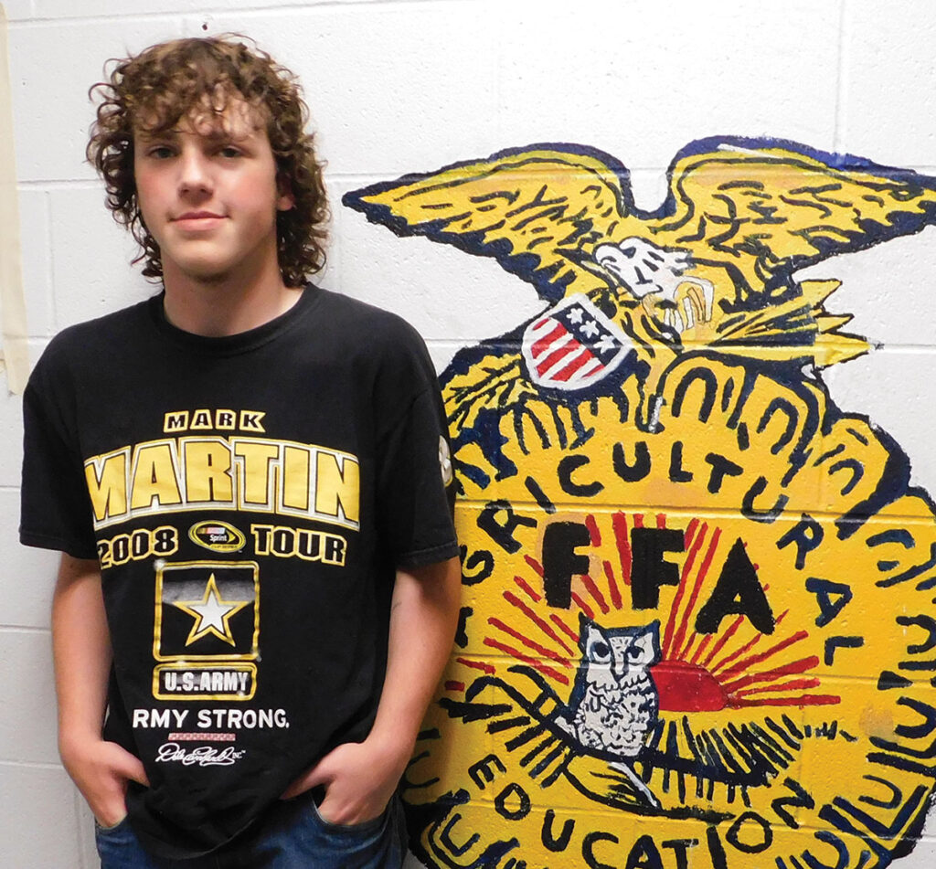 Landin Brown of Walker, Missouri is a member of the Northeast Vernon County FFA Chapter. He is the son of Heath and Jamie Brown. Submitted Photo. 