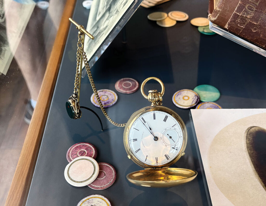 Wild Bill Hickok's pocket watch. Photo by Manndi Wilkins. 