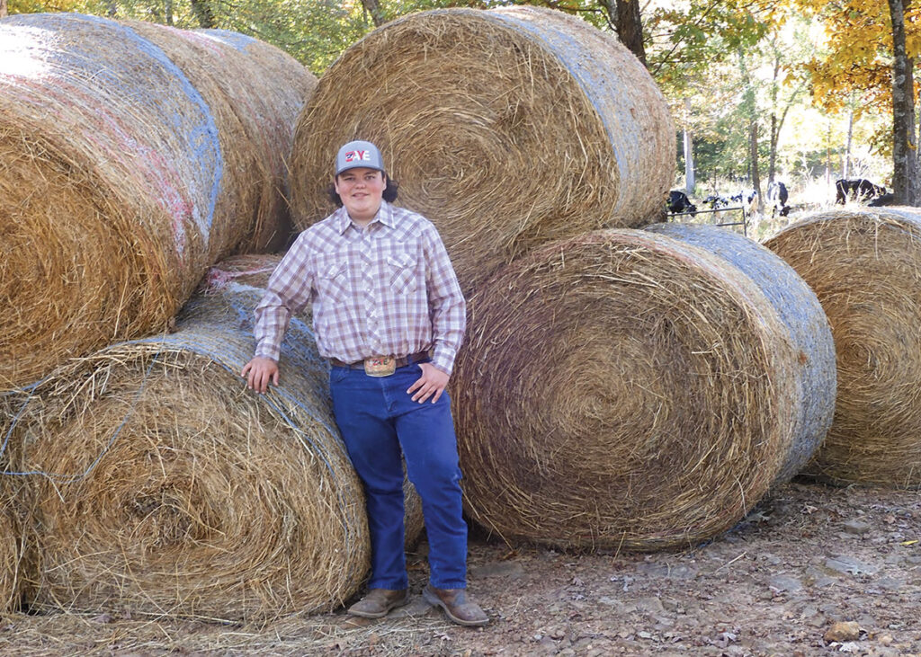 Dylan Kildow is a senior at West Fork High School and a member of Hogeye 4-H Club and West Fork FFA. Photo by Terry Ropp. 