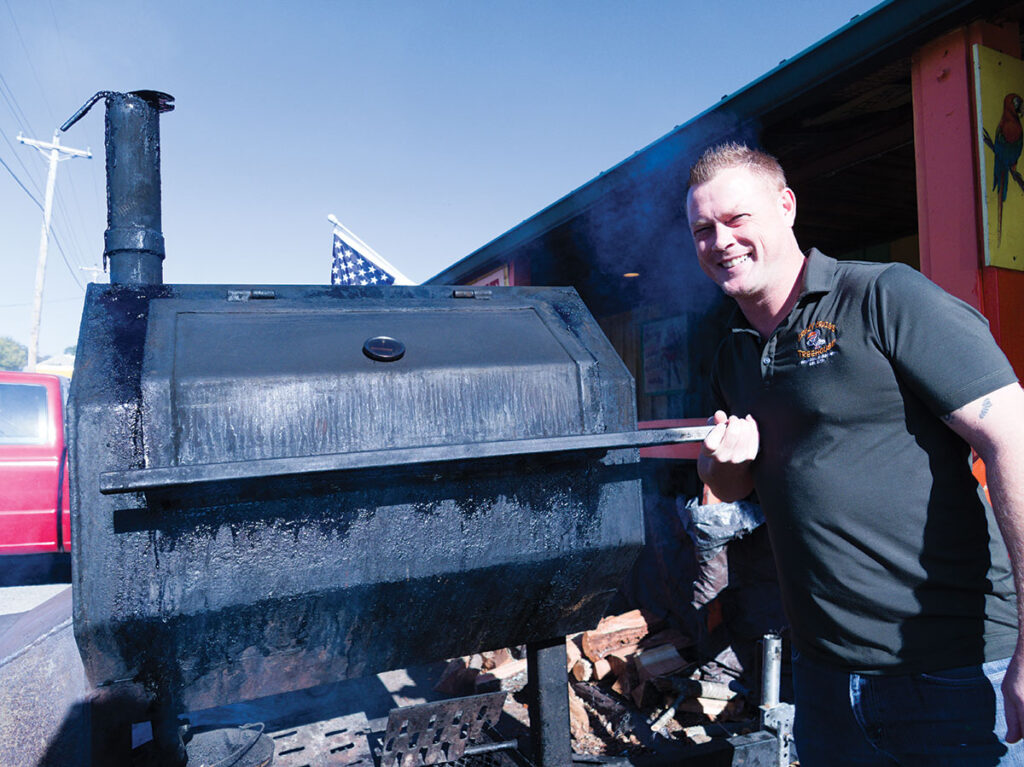 Barbecue is the speciality at Crazy Craig's Cheeky Monkey Bar in Branson, Missouri. Photo by Logan Parkerson. 
