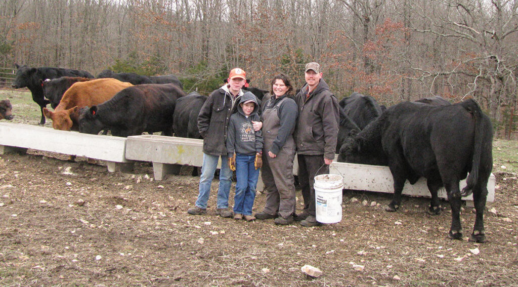 The Alexanders have more than 20 head of commercial cattle and they use Balancer bulls. Photo by Brenda Brinkley. 