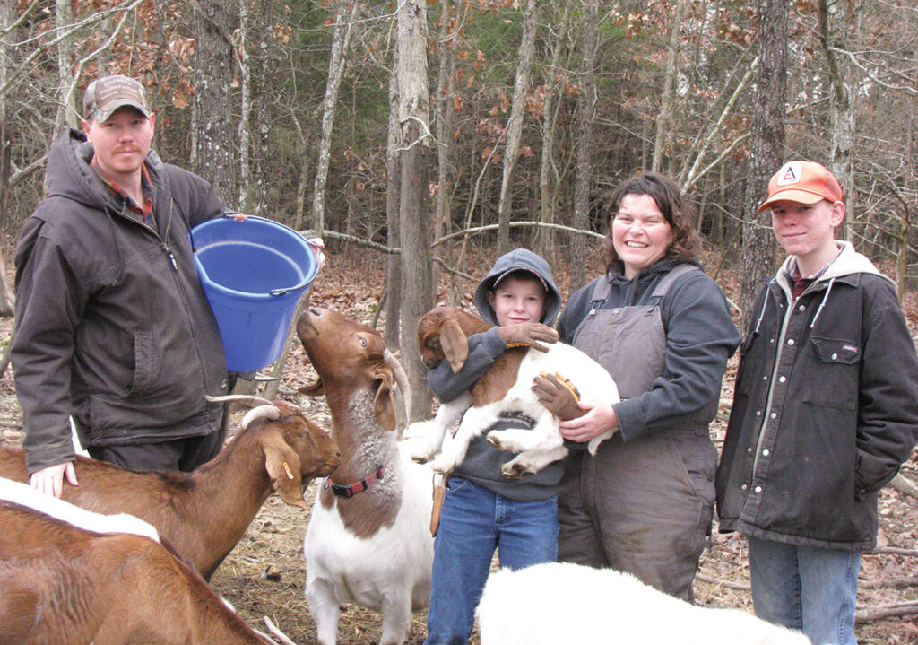 Mark and Emma Alexander and their sons, Lucas and Travis, operate CopperTop Legacy Agriculture near Fordland, Mo. Photo by Brenda Brinkley.