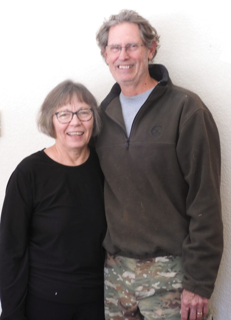 Gary Tucker with his wife Sue Clemons. Photo by Terry Ropp. 