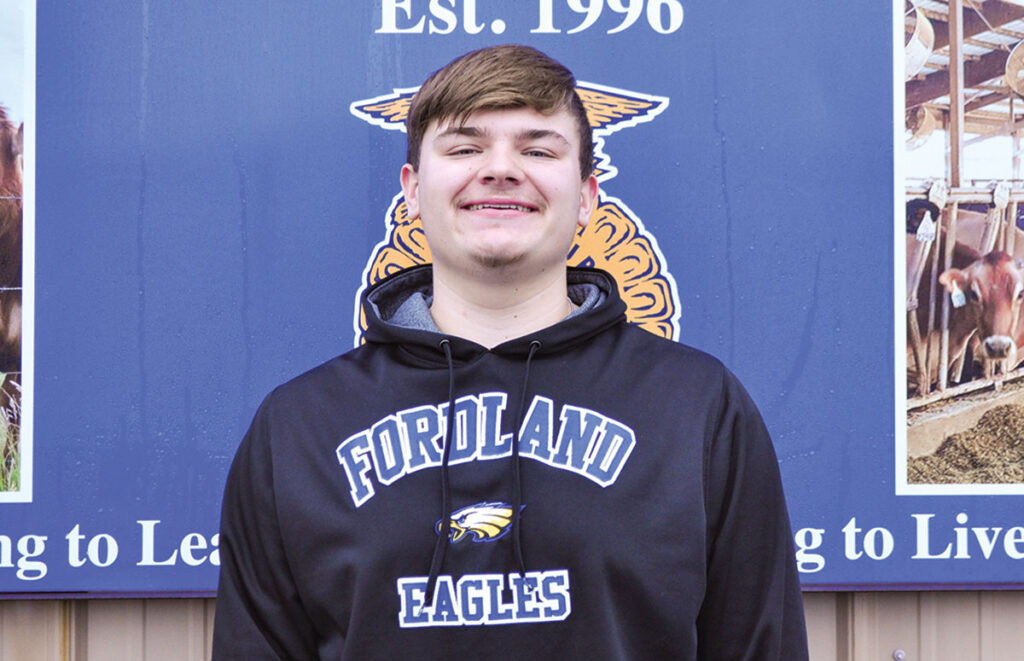 Cameron Crowe is a member of the Fordland FFA Chapter. He is the son of Stuart and Christy Crowe. Photo by Julie Turner-Crawford. 