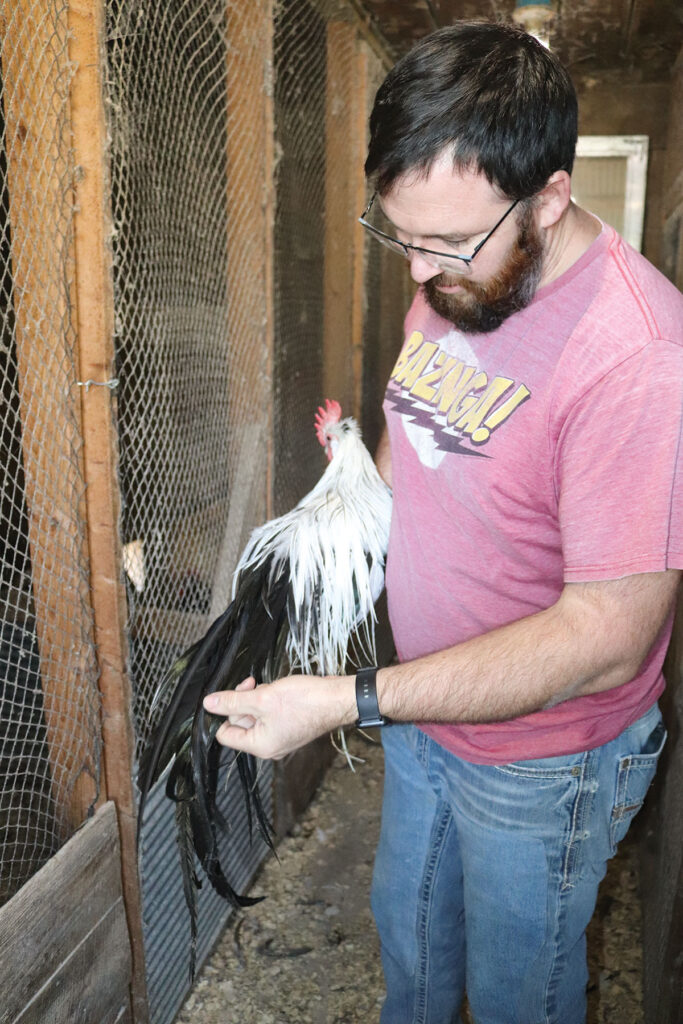 Josh Stephans focuses his poultry and waterfowl operation on breeding- and show-quality birds. Photo by Julie Turner-Crawford. 