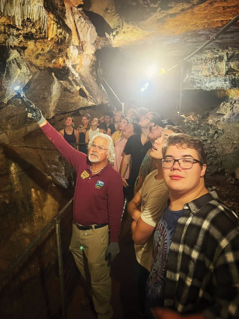 All cave tours are guided, and visitors should wear comfortable shoes to navigate the steep and uneven stairs, but leave their coats and sweatshirts in the car. The cavern remains a constant 64 degrees. Submitted Photo. 