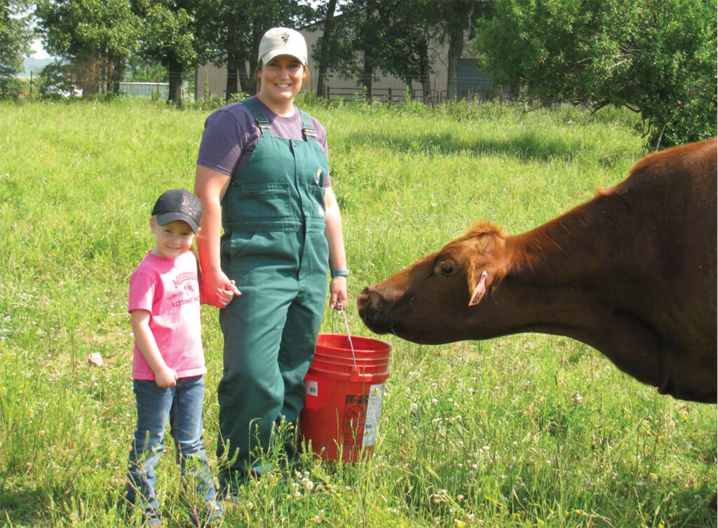 Emily Johnson and her husband Paul live on a farm near Marshfield, Missouri. Photo by Brenda Brinkley. 