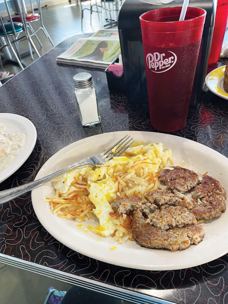 While the aviation theme sets the Hangar Kafe apart, it is the home-cooked meals that leave a lasting impression. Photo by Ruth Hunter. 