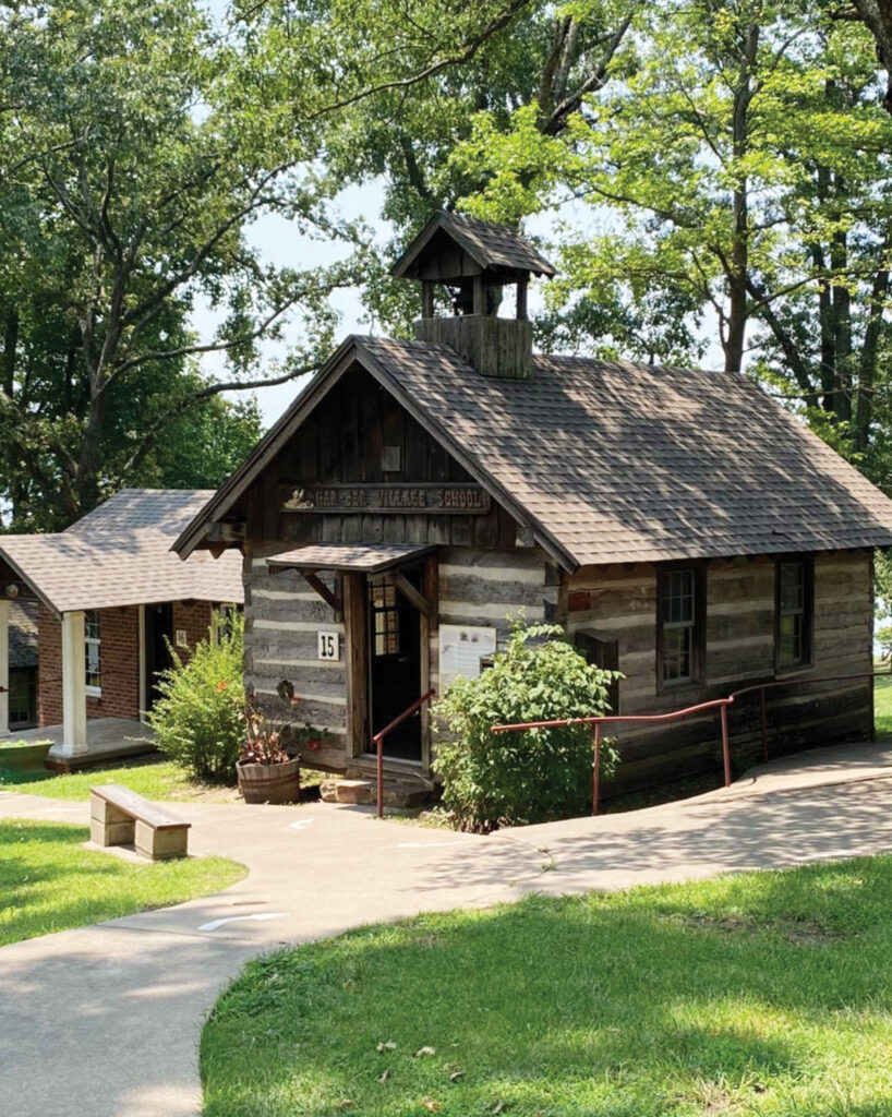 Overlooking Grand Lake’s shoreline, the frontier museum features original vintage buildings, including a schoolhouse, jail, medical office, courthouse and hanging gallows, a bank, and a stagecoach inn. Contributed Photo. 