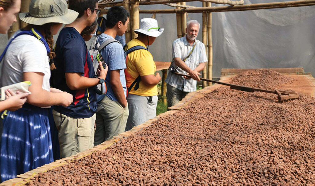 One way the Askinosie's give back locally is through their Chocolate University and by visiting Boyd Elementary and Pipkin Middle School to educate students about chocolate making, entrepreneurship, and their business model, a source of inspiration for local students. Contributed Photo. 