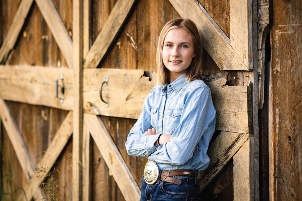 Sara Tuschhoff an active 4-H and FFA member and is serving as the American Salers Queen. Contributed Photo. 