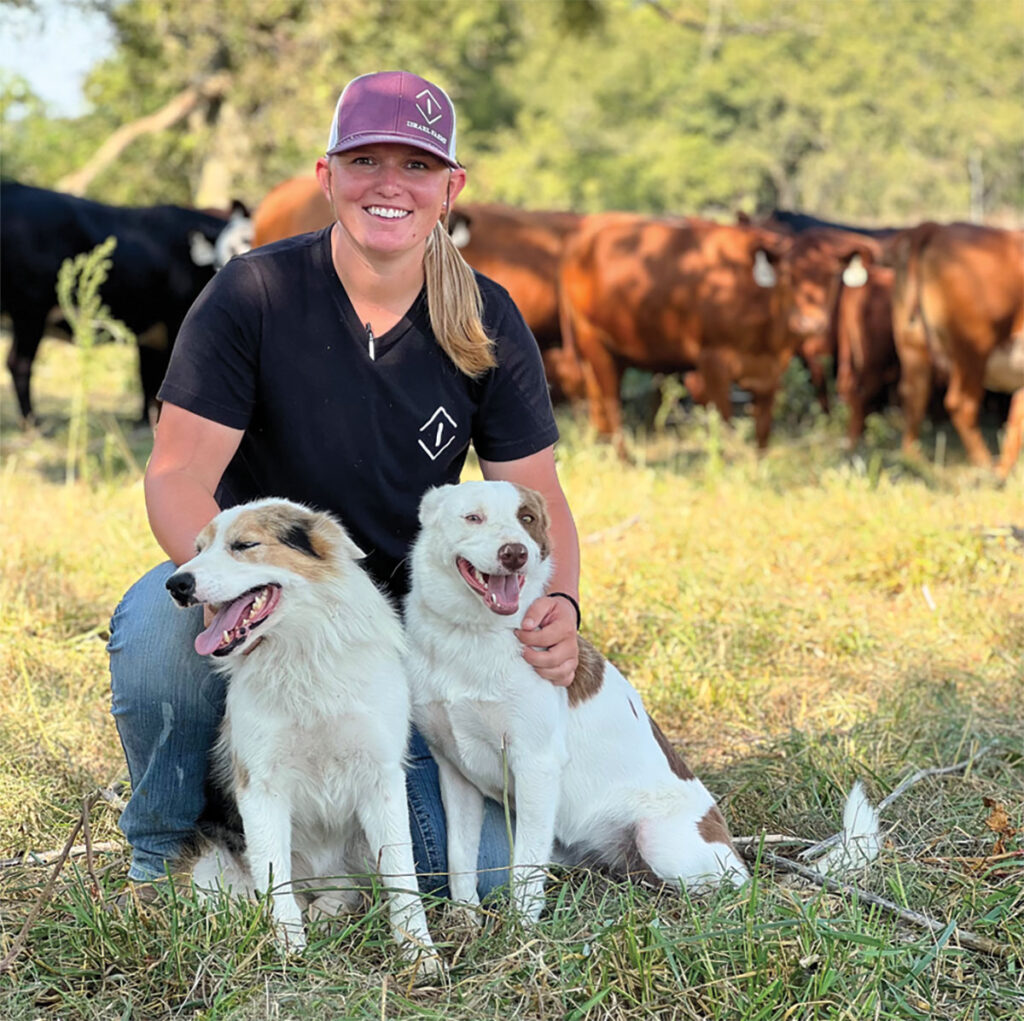 Riley Israel and her father Larry are partners at Diamond I Cattle Company. Photo by Kevin Thomas.