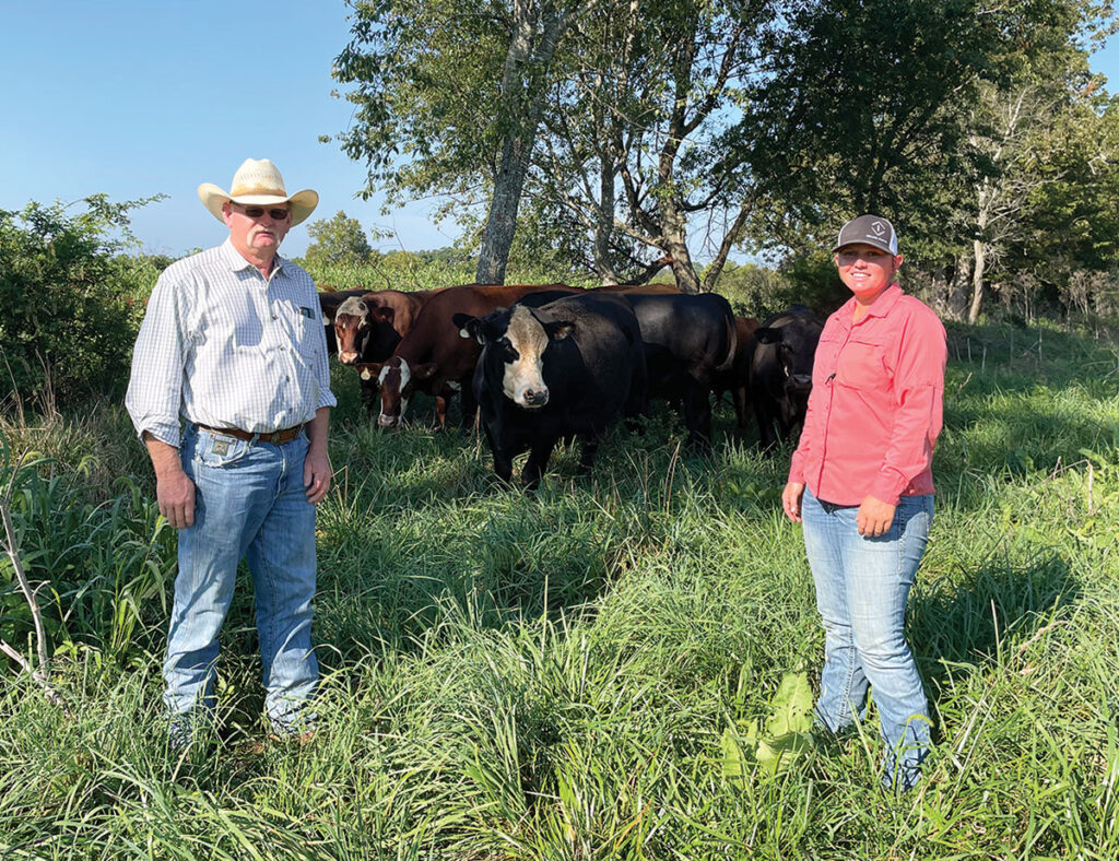 The Israels work with the Green Cover Seed company to plan the mixtures for their forage. Photo by Kevin Thomas. 