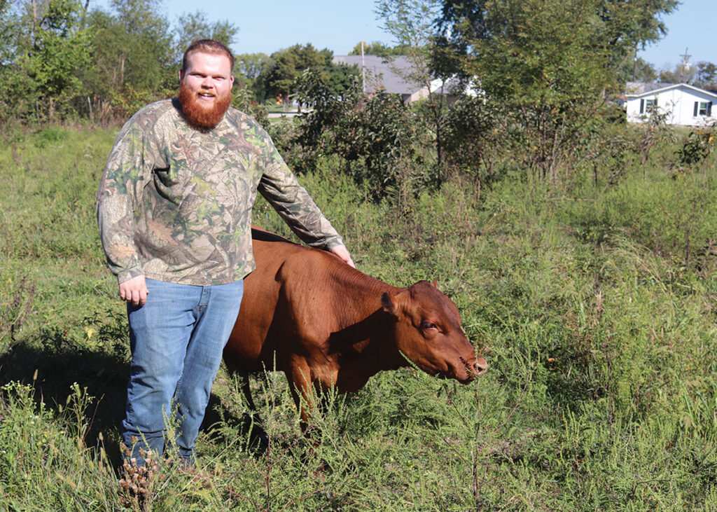 The goal for the Gonnams is to get into the beef business, but it takes time to produce the grass-finished South Pole cattle they want, so they needed to find a way to start their business sooner rather than later. Photo by Julie Turner-Crawford. 