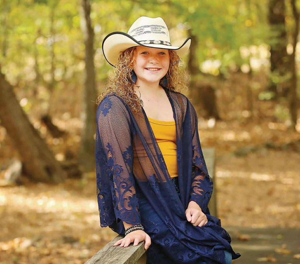 Harper Rutledge is a member of the Miami 4-H Club, Midwest Junior Beefmaster Association and Junior Beefmaster Breeders Association. She is the daughter of Josh and Sara Rutledge. Contributed Photo. 