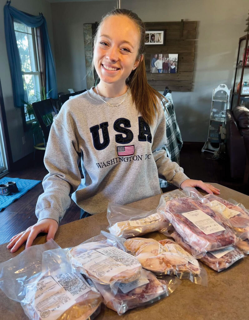 Emma Robinson earned a spot on the State FFA Officer Team and has her own pork business. Contributed Photo. 