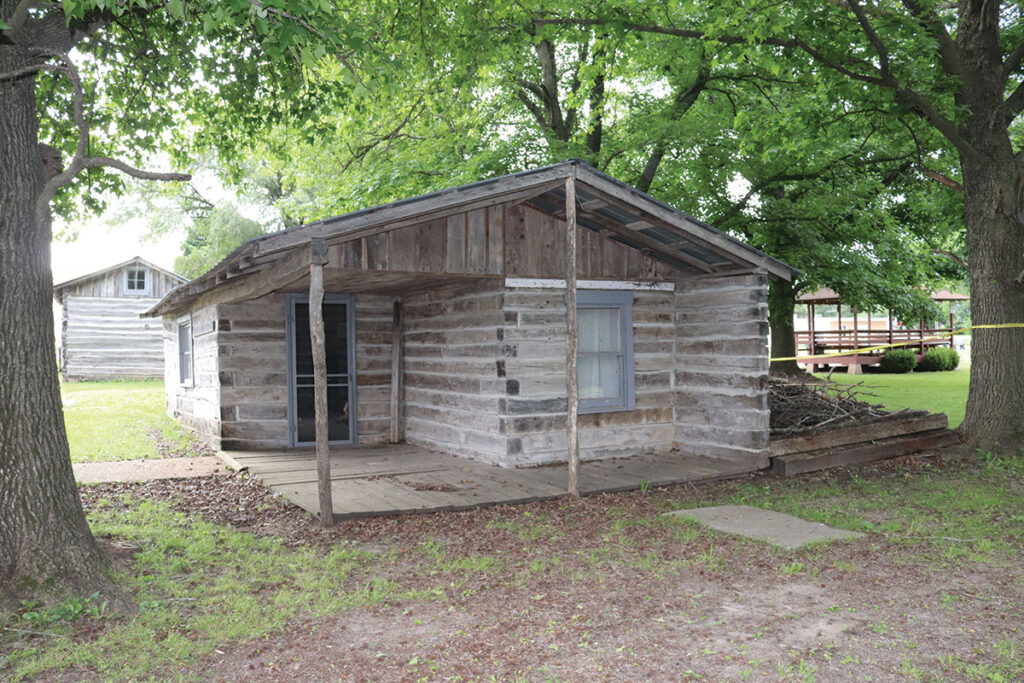 Nestled on the town square of the Hickory County, Mo., hamlet of Wheatland stands a unique look at history in the Ozarks. Photo by Julie Turner-Crawford. 