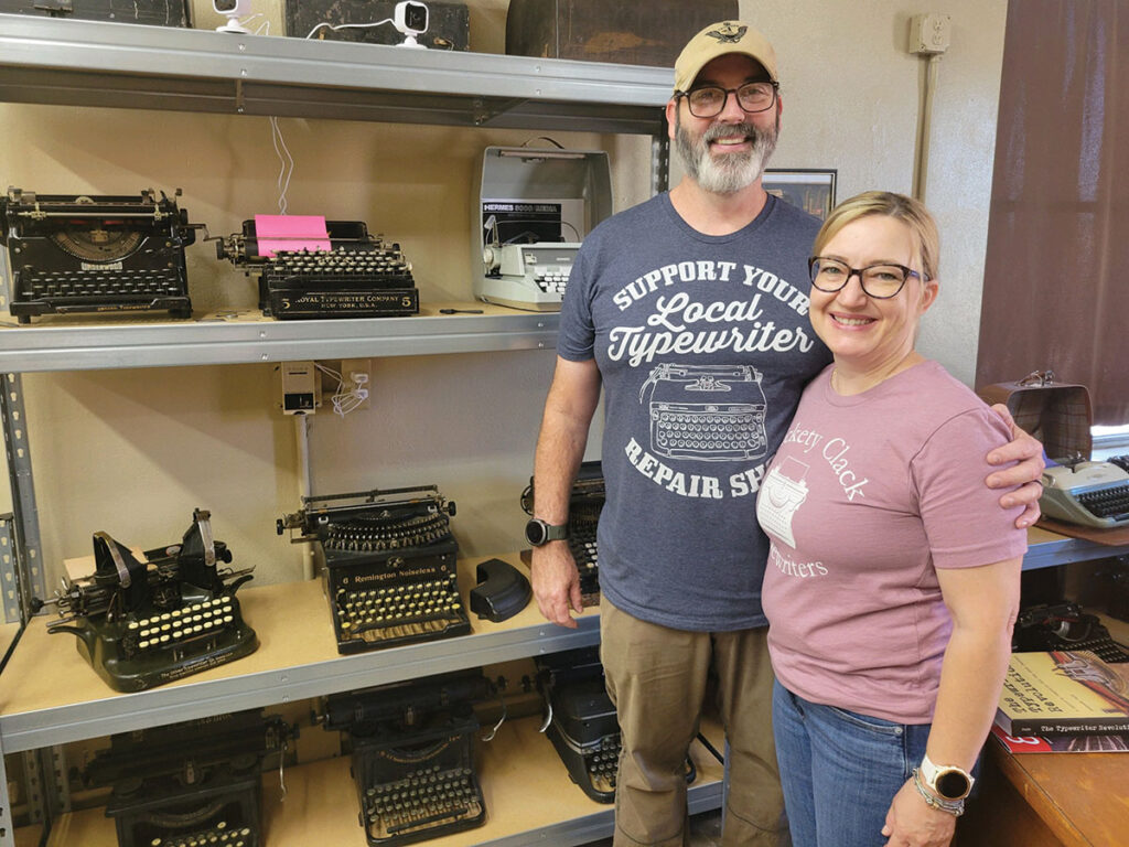 Clickety-Clack Typewriter Museum of Rolla, Mo., operated by Shane and Amanda Byrne. Photo by Laura L. Valenti. 