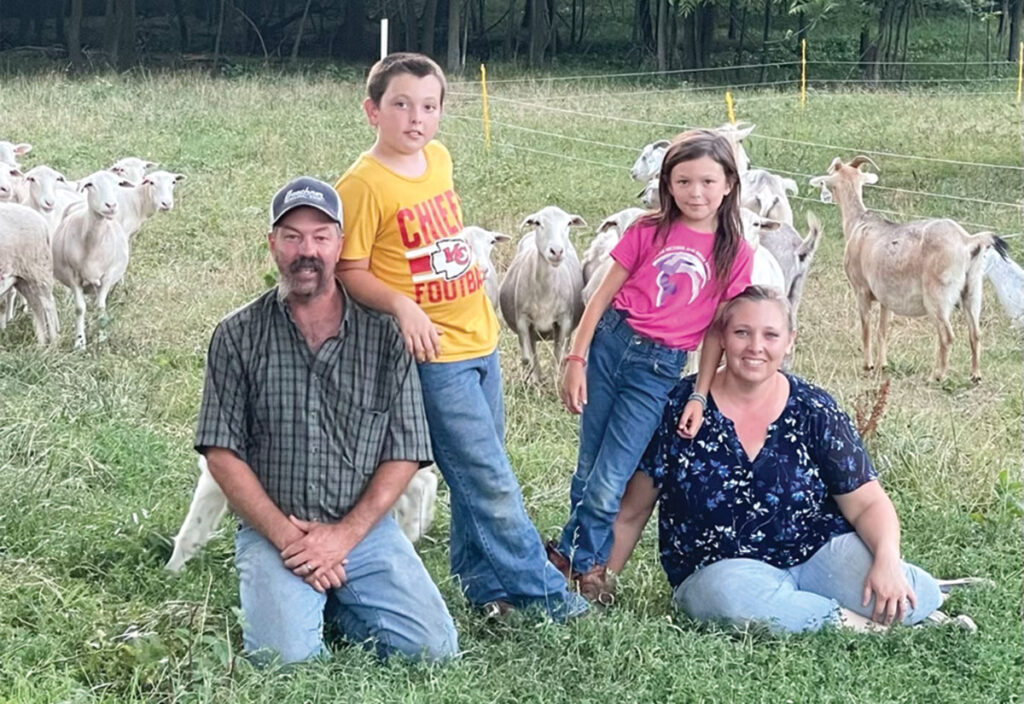  It was strictly a business decision. When Travis and Erica Lewis decided to make the change from ranching beef to sheep; it was all about the numbers. Contributed Photo. 