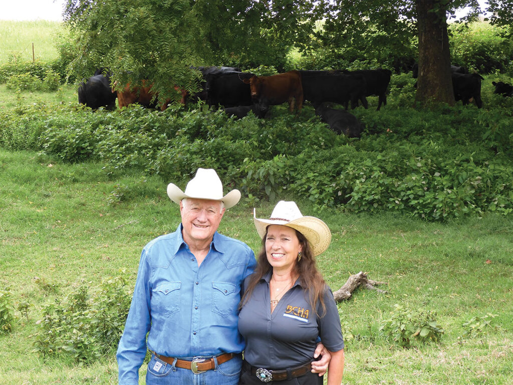  Jacci (Jacklyn) and Max Ryan live on a 70-acre farm, with part of the property having Beaver Lake frontage. Photo by Terry Ropp. 