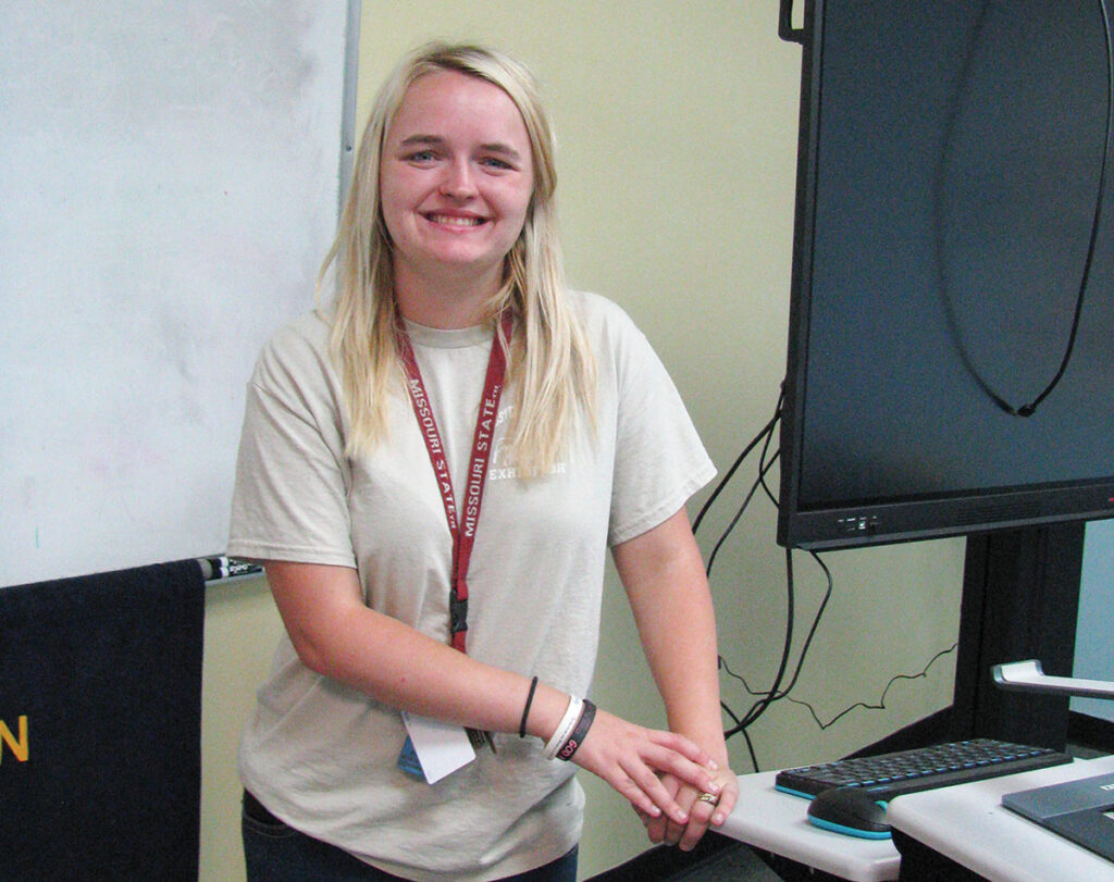 Allison Horne is the agriculture teacher for the Niangua R-5 School. Photo by Brenda Brinkley. 