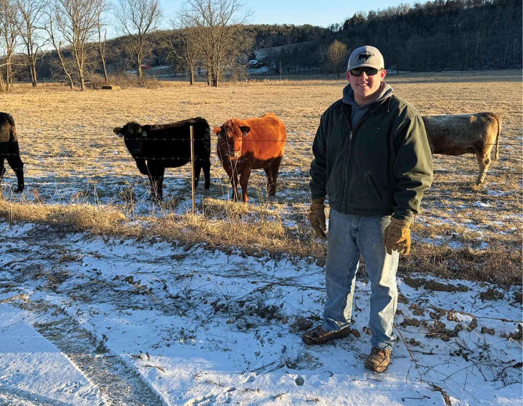 One of the biggest challenges Matthew identifies for young people in agriculture is the high cost of entry. Contributed Photo. 