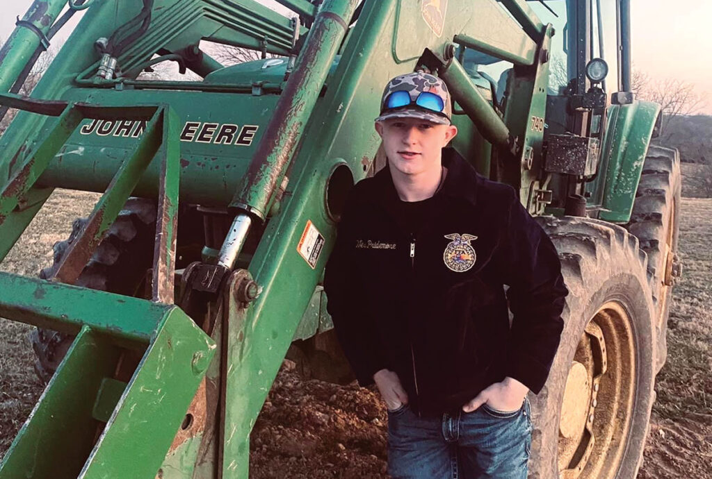 In the heart of Wright County, Mo., 15-year-old Westin Pridemore is making his mark on the agricultural world. Contributed Photo. 