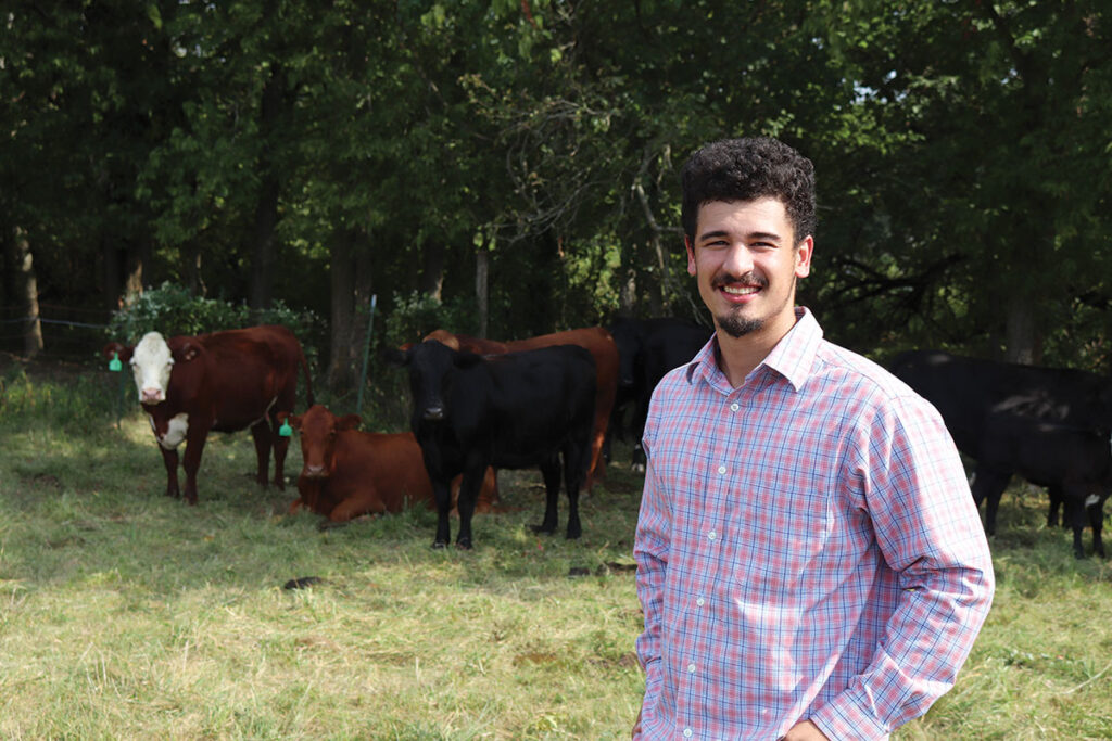 Today, Freddie and his family have a mixed commercial herd. Photo by Julie Turner-Crawford. 