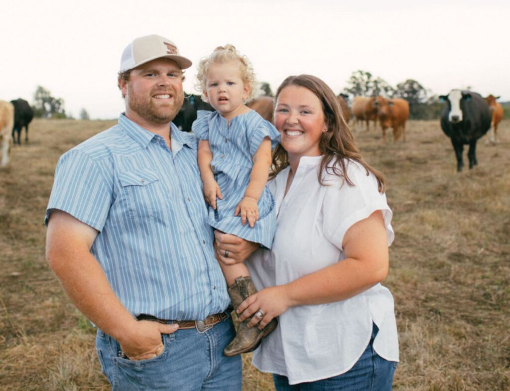 Madison Rear of Marshfield Missouri is a fourth generation real estate agent. She and her husband Tyler Rear keep 60 cow-calf pairs of mixed commercial cattle. Contributed Photo. 